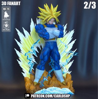Figura de Resina de Vegeta y trunks