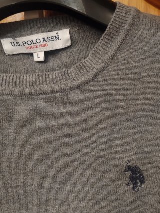 Jersey U.S. Polo Assn. Gris Talla L