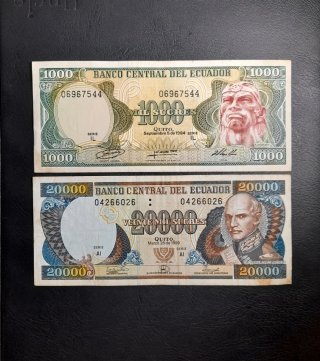 🇪🇨 Billetes Ecuador