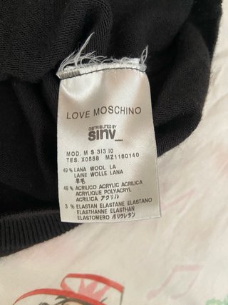 Chaleco Moschino Negro Talla L