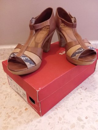 Sandalias Wonders tacón mujer T.38