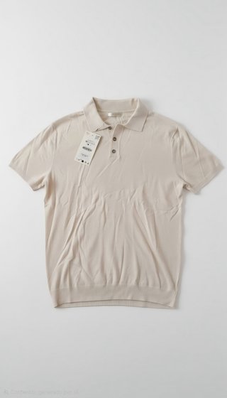 Polo Beige Zara Talla M