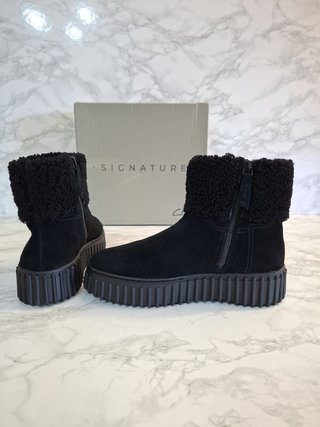 Botines Clarks Torhill Turn Negros Talla 37