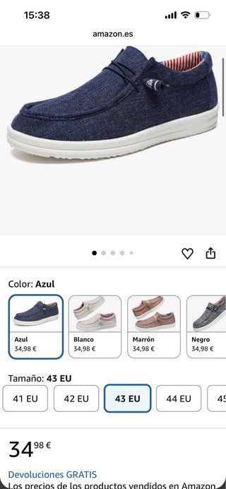 Zapatillas Kooney Azul Marino Talla 43