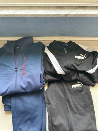 Conjunto Chándal Puma Negro y Azul