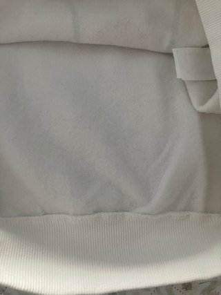 Sudadera oversize blanca abstracta