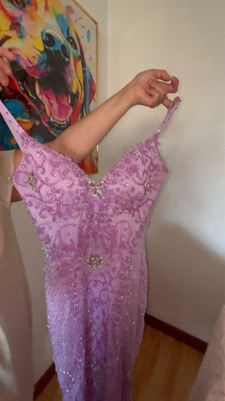 Vestido de fiesta morado