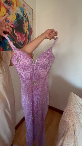 Vestido de fiesta morado