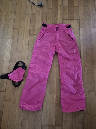 Pantalón de nieve niña rosa T.10