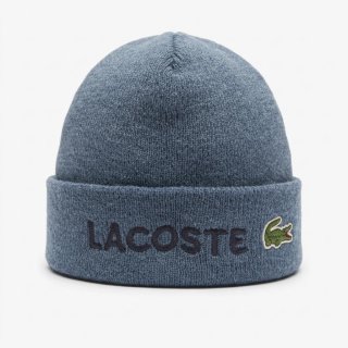 Gorro de Lana Lacoste Azul