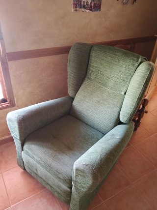 Sillón de Tela Verde