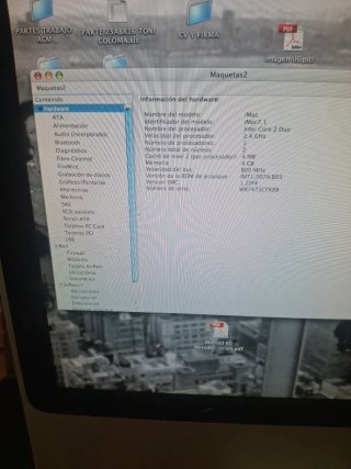 Pantalla Apple Plata