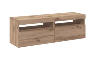 Mobile TV in legno con LED, due pezzi