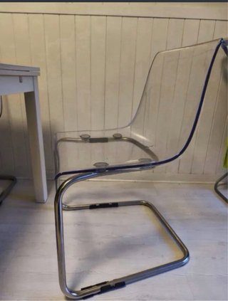 Sillas de diseño transparentes de ikea