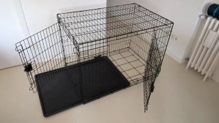 Jaula Perro Metálica Plegable 108cm