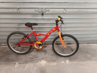 Bicicleta Infantil Roja y Naranja