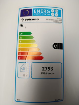 Termoacumulador Vulcano NaturaAqua ES 115L
