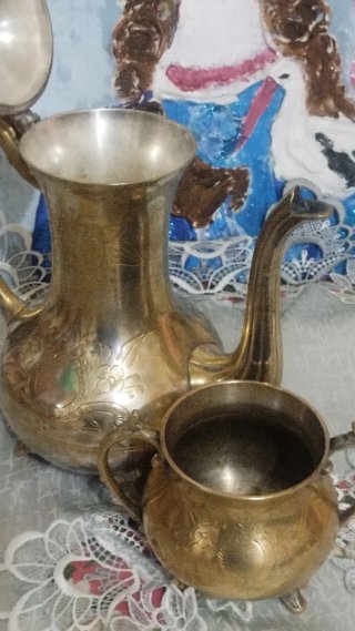 Set caffettiera e zuccheriera EPNS