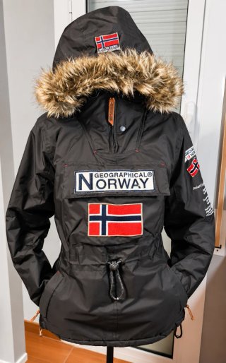 Chaqueta Geographical Norway Negra Talla M