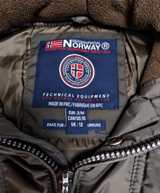 Chaqueta Geographical Norway Negra Talla M