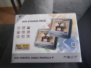 DVD Portátil Nevir Doble Pantalla 9