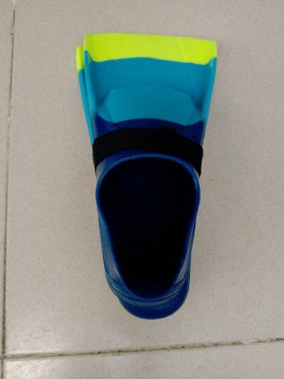 Aletas de Natación Azul y Amarillo