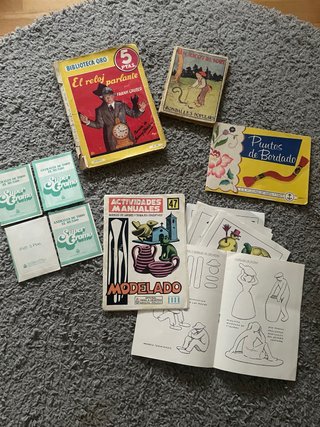 Lote de Libros y Cuadernos Vintage