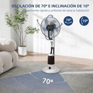 Ventilador Nebulizador 90W 2,8L 3 Velocidades