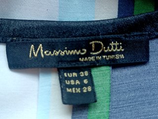 Blusa Massimo Dutti Rayas Talla 38 (M)