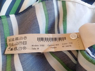 Blusa Massimo Dutti Rayas Talla 38 (M)