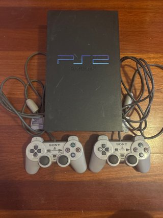 Consola PlayStation 2 Negra + 2 Mandos