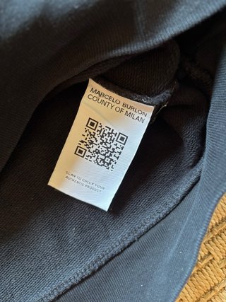 Sudadera Marcelo Burlon Negra