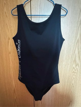 Maillot de Patinaje Negro Talla 10-12