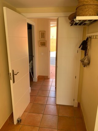 Puerta de paso blanca para salón 130 X 212 cm