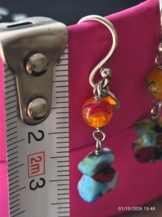 Pendientes Tous Cristal Murano Multicolor