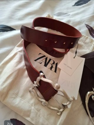 Cinturón de Piel Zara