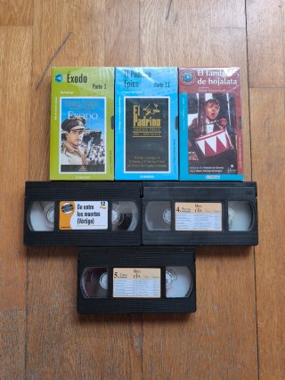 Pack 6 Cintas VHS: Cine Clásico y Cocina