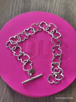 Pulsera Tous Oso Carrusel Plata
