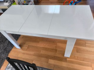 Mesa extensible blanca Ikea