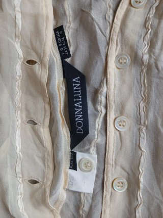 Camisa de seda natural Donnaluna