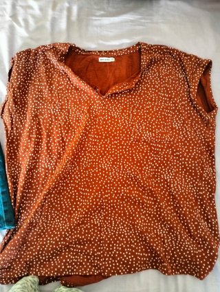 Conjunto falda vaquera y camiseta estampada XL