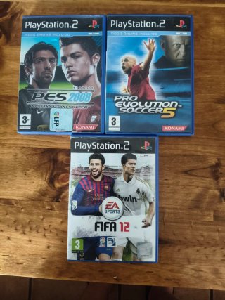 3 Juegos PlayStation 2 (PS2) de Fútbol: PES y FIFA
