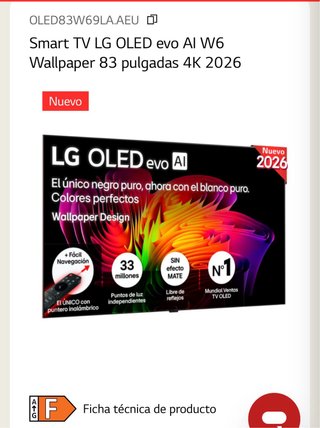 Smart TV LG OLED evo W6 Wallpaper 83