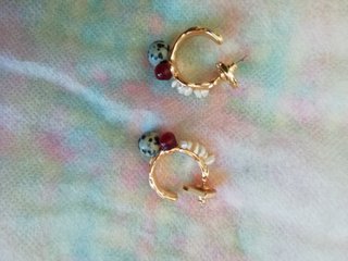 Pendientes Adolfo Domínguez Dorados Multicolor