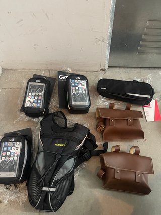 Bolsas bajo sillín cuero retro Zefal