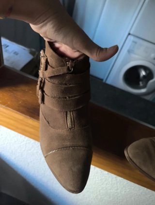 Botines de Ante Marrón Talla 39
