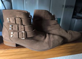 Botines de Ante Marrón Talla 39