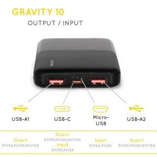 Power Bank Gravity 10000 mAh