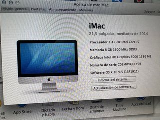 Apple iMac con teclado.NO ENVIO