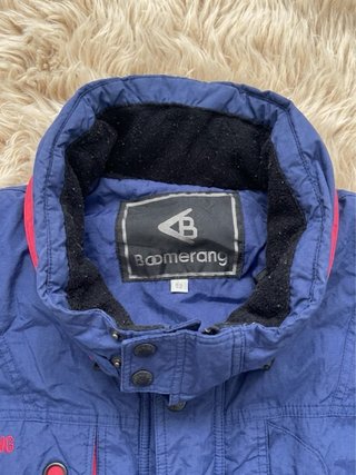 Chaqueta de Esquí Vintage Boomerang Azul y Roja -